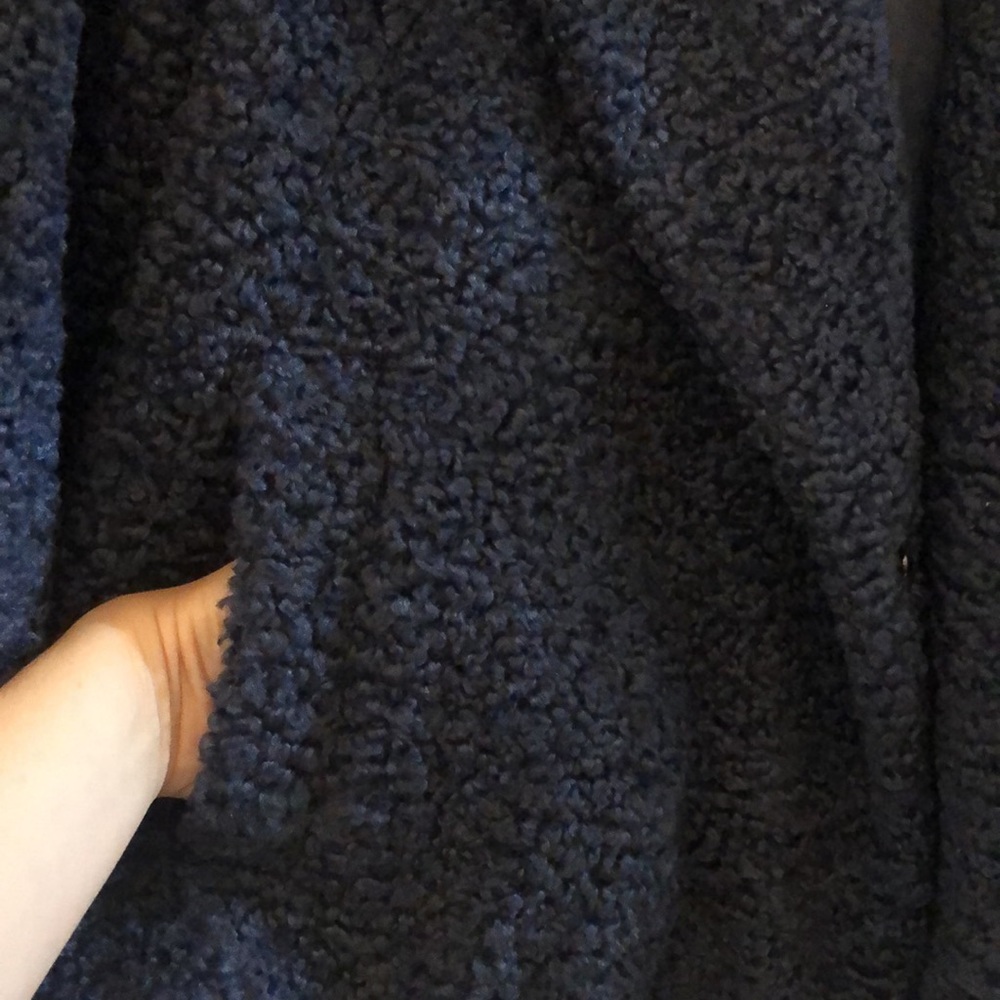 NWOT Dark blue teddy jacket - Picture 3 of 6